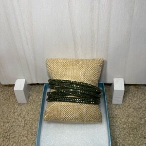 Olive Green Wrap-Star Bracelet